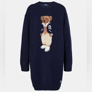 Ralph Lauren Polo Bear Wool and Cashmere Sweater Dress.Size  Small  Brand New.